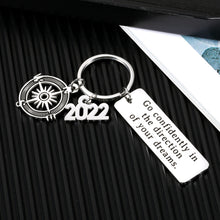Load image into Gallery viewer, Class of 2022 Inspirational Graduation Gift for Him, College High School Graduation Gift for Him, Congratulations Gift Seniors Graduating Nursing Students Master Doctor PHD Grad Keychain for Men Women
