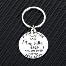 Load image into Gallery viewer, Funny Retirement Gifts for Women Female Colleague Coworker Leaving keychain Christmas Birthday Gift for Coworkers BFF Friends Boss Leader Supervisor Going away Retired Farewell Keychains Present
