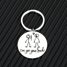 Load image into Gallery viewer, Funny Best Friend Keychain Gifts for Friends BFF Besties Companion I’ve Got Your Back Gift for Son Daughter Brother Sister Birthday Christmas Graduation Jewelry for Women Men Friendship Presents
