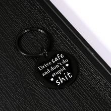 Load image into Gallery viewer, Funny Christmas Birthday Gifts for Kids Teen Adult Gag Gifts for Male Female Drive Safe Don&#39;t Do Stupid Graduation Anniversary Valentines Day Jewelry for for Teenager Friends BFF Lover Drivers Coworkers
