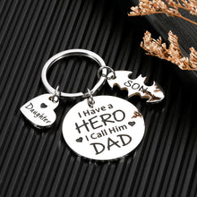 Load image into Gallery viewer, Fathers Day Dad Gift from Son Daughter, Dad Birthday Gift from Kids Best Dad Keychain for Daddy Father Stepdad New Dad to Be Anniversary Valentine Christmas Gift for Him Papa Dad in Law Father in Law
