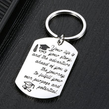 Load image into Gallery viewer, Graduation Gifts Keychain for Her Him Women Men Daughter Son Classmate Students Graduated from Middle High College Nursing Medical Law School Birthday Grad Gifts from Mom Dad Teacher Professor
