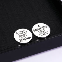 Load image into Gallery viewer, Fathers Day Gift for Dad from Daughter Son, Wedding Cufflinks Father of the Bride Gifts from Bride Groom, Birthday Anniversary Valentines Day Gifts for Men Daddy Father Papa Stepdad Husband Grandpa
