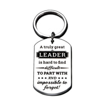 Load image into Gallery viewer, Boss Gift Great Leader Keychain for Men Women Boss Day Appreciation Thank You Gift for Leader Boss Supervisor Mentor Manager Boss Lady Retirement Leaving Office Gift for Coworker Colleague BFF Partner
