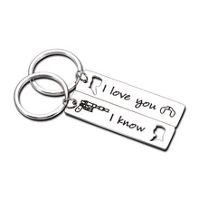 Load image into Gallery viewer, 2PCS I Love You Gifts for Him Her Boyfriend Girlfriend Couple Gifts for Husband Wife Fiance Fiancee Anniversary Valentines Day Birthday Christmas Wedding Engagement Jewelry for Women Men Keychain
