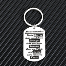 Load image into Gallery viewer, Inspirational Gifts for Women Men Son Daughter from Mom Dad Christmas Graduation Birthday Encouragement Keychain Gift to Teen Boys Girls BFF Best Friend Anniversary Motivational Jewelry Present
