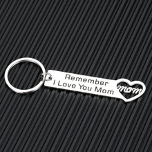 Load image into Gallery viewer, Christmas Mom Gifts Keychain for Mother Women from Daughters Son Birthday Mothers Day Gift for Her Mommy Mum Mama from Teen Boys Girls Children Remenber I Love You Mom Jewelry Key Chians
