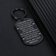 Load image into Gallery viewer, Boyfriend Girlfriend Keychain Gifts for Husband Wife Christmas Anniversary Birthday Wedding Gift for Hubby Wifey Bridegroom Bride Fiance Fiancee Romantic Xmas Keychains Present for Women Men Her Him
