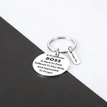 Load image into Gallery viewer, Boss Leader Appreciation Gifts for Men Women Boss Day Christmas Birthday Jewelry for Boss Lady Supervisor PM Mentor Thank You Retirement Leaving Farewell Gifts for Him Her Friends Office Keychain
