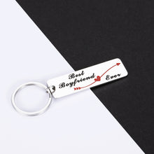 Load image into Gallery viewer, Funny Christmas Best Boyfriend Keychain Gifts for Boyfriend Fiance from Girlfriend Fiancee Funny Birthday Anniversary Gift for Soulmate Bridegroom from Couple Bride I Love You Best Boyfriend Ever
