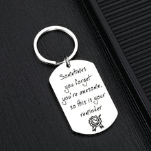 Load image into Gallery viewer, Christmas Inspirational Encouragement Gifts Kechains for Women Men Funny Graduation Birthday Cute Keychain for BFF Best Friend Teen Boys Girls Son Daughter Motivational Jewelry Present for Him Her
