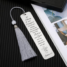 Load image into Gallery viewer, Inspirational Religious Christian Gift for Women Men Bible Verse Baptism Easter Gift for Him Her Boys Girls Godchild Birthday Anniversary Christmas Catholic Bookmark for Communion Godson Goddaughter
