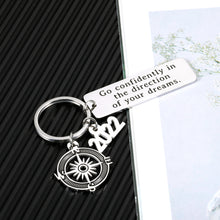 Load image into Gallery viewer, Class of 2022 Inspirational Graduation Gift for Him, College High School Graduation Gift for Him, Congratulations Gift Seniors Graduating Nursing Students Master Doctor PHD Grad Keychain for Men Women
