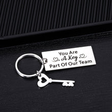 Load image into Gallery viewer, Boss Day Employee Appreciation Gifts for Boss Leader Coworker Colleague Team Keychain for Manager Coach Supervisor Mentor Thank You Gifts for BFF Partner on Birthday Christmas Retirement Going Away
