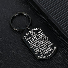Load image into Gallery viewer, I Love You Gifts for Him Boyfriend Husband for Girlfriend Wife to My Man Valentines Day Birthday Keychain Gift for Hubby Groom Fiance Couple Anniversary Wedding Engagement Jewelry Key Chains
