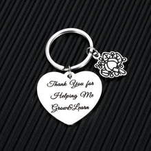 Load image into Gallery viewer, Appreciation Gifts Keychain for Teacher Boss Leader Friend Thank You Christmas Birthday Gift for Teachers Coach Volunteer Mentor Coworker Eldership Thank You for Helping Me Grow Learn Jewelry Present

