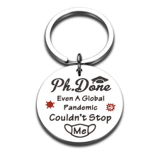 Load image into Gallery viewer, PHD Graduation Gift for Him Her Students, Funny Doctorates Degree Gift Grad Keychain for Men Women Kids Seniors Friends Gifts for Doctor of Philosophy Biology Education Medicine Juris Administration
