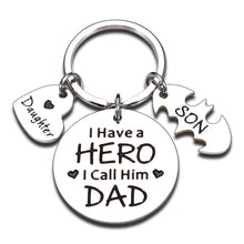 Load image into Gallery viewer, Fathers Day Dad Gift from Son Daughter, Dad Birthday Gift from Kids Best Dad Keychain for Daddy Father Stepdad New Dad to Be Anniversary Valentine Christmas Gift for Him Papa Dad in Law Father in Law

