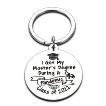Load image into Gallery viewer, Class of 2022 Master&#39;s Degree Graduation Gifts for Her Him Grad Christmas Birthday Anniversary Jewelry for Kids Friends Students Celebration Party Leaving Back to School Souvenir Gifts for Women Men
