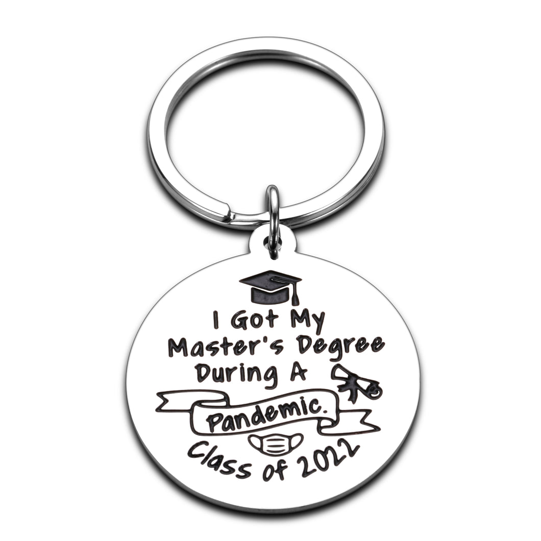 Class of 2022 Master's Degree Graduation Gifts for Her Him Grad Christmas Birthday Anniversary Jewelry for Kids Friends Students Celebration Party Leaving Back to School Souvenir Gifts for Women Men