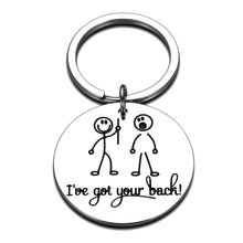 Load image into Gallery viewer, Funny Best Friend Keychain Gifts for Friends BFF Besties Companion I’ve Got Your Back Gift for Son Daughter Brother Sister Birthday Christmas Graduation Jewelry for Women Men Friendship Presents
