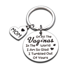 Load image into Gallery viewer, Funny Mothers Day Gifts from Daughter Son, Mom keychain for Women Mother Mummy from Kids Child Baby Birthday Anniversary Valentines Christmas Gift for her New Mom Mommy to Be
