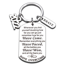 Load image into Gallery viewer, 2022 Inspirational Keychain Graduation Gifts for Him Her Birthday Christmas Class of 2022 Gifts for Men Women Middle High School College Master Doctor PHD Grad Gifts for Kids Teens Boys Girls Students
