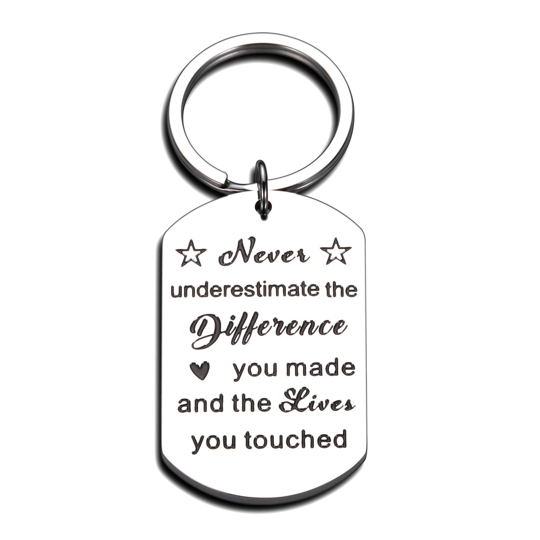 Appreciation Gifts Inspirational Keychain for Boss Coworker Leader Colleague on Boss Day Thank You Gifts for Office Male Female Teacher Coach Nurse Volunteer Motivational Gifts for Women Men Friends