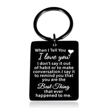 Load image into Gallery viewer, I Love You Gifts Valentines Day Anniversary Jewelry for Him Her Boyfriend Husband Birthday Wedding Engagement Christmas Long Distance Relationship Miss You Gift for Men Women Lover Couple Spouse Half
