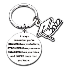 Load image into Gallery viewer, Inspirational Gifts for Women Men Class of 2022 Keychain for Him Her Kids Adults Graduation Birthday Anniversary Valentines Day Christmas Come of Age Back to School Jewelry for Teens Students Friends
