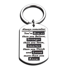 Load image into Gallery viewer, Inspirational Gifts for Women Men Son Daughter from Mom Dad Christmas Graduation Birthday Encouragement Keychain Gift to Teen Boys Girls BFF Best Friend Anniversary Motivational Jewelry Present
