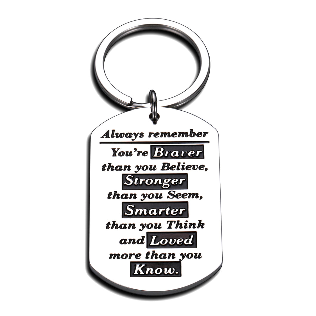 Inspirational Gifts for Women Men Son Daughter from Mom Dad Christmas Graduation Birthday Encouragement Keychain Gift to Teen Boys Girls BFF Best Friend Anniversary Motivational Jewelry Present