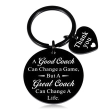 Load image into Gallery viewer, Coach Appreciation Gifts for Men Thank You Thanksgiving Birthday Gifts for Basketball Volleyball Anniversary Christmas Retirement Gifts for Him Football Soccer Best Coach Promotion Gifts Team Keychain
