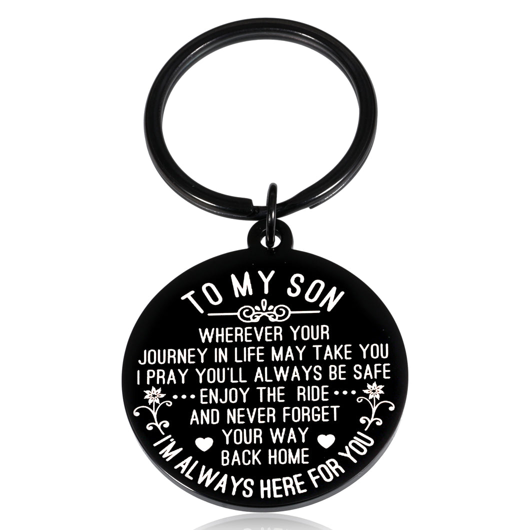 Son Gift for Son Inspirational Gift for Sons from Mom Dad Birthday Graduation Anniversary Valentines Christmas Wedding Come of Age Leaving Jewelry for Him Kids Young Sons Adult Sons Stepson son in Law