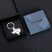Load image into Gallery viewer, Valentines Day Gifts Keychain for Him Her Boyfriend Girlfriend Long Distance Relationship Gift for Women Men Husband Wife Birthday Graduation Valentine’s Day Keychains I Love You to Texas and Back
