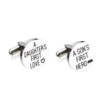 Load image into Gallery viewer, Fathers Day Gift for Dad from Daughter Son, Wedding Cufflinks Father of the Bride Gifts from Bride Groom, Birthday Anniversary Valentines Day Gifts for Men Daddy Father Papa Stepdad Husband Grandpa
