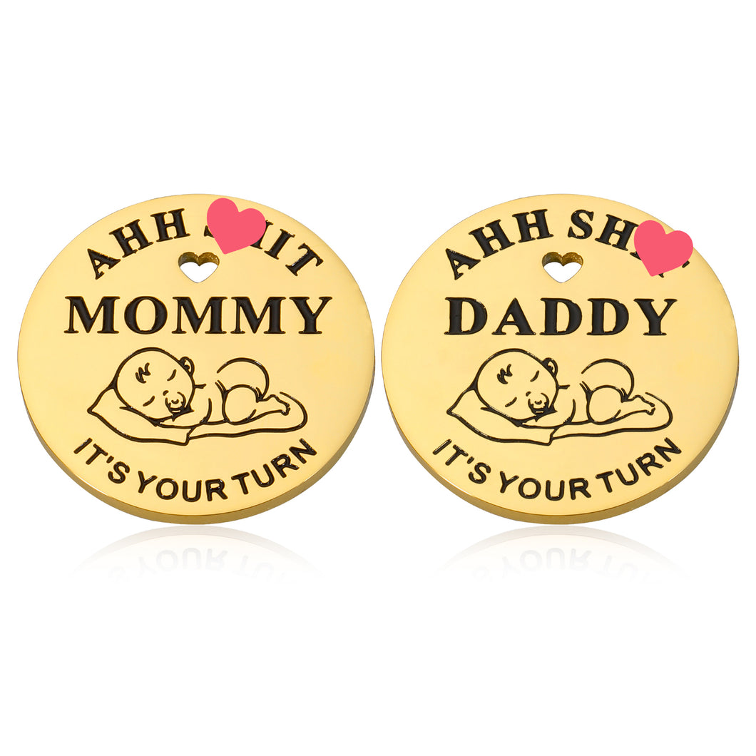 Stocking Stuffers for Women Men Funny New Baby Gifts for Parents New Mom Gifts for Women Baby Shower Gifts Decision Coin Gifts for Dad Mom to be First Time Mom Dad Gifts Christmas Birthday Gifts