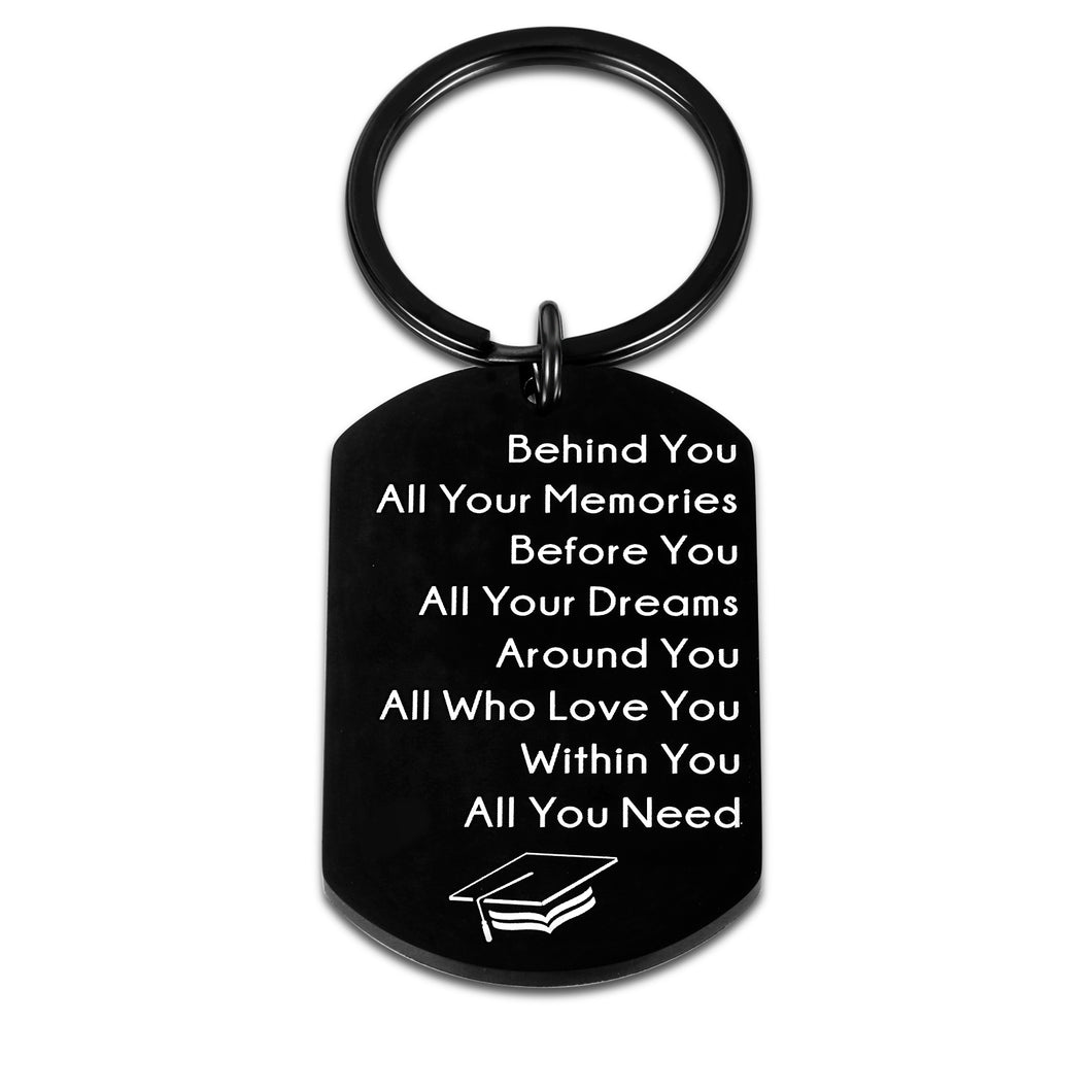 2021 Graduation Gifts for Women Men Senior Student Inspirational Grad Christmas Keychain Gift for Son Daughter Him Her Graduating Students from High School College University Graduation Present